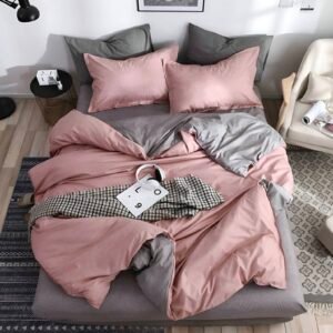 Комплект РОЗОВО-СИВО от 4 части 140x200