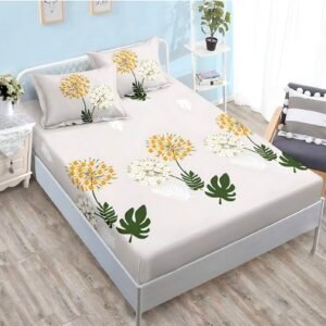 Чаршаф с ластик + 2 броя калъфки ГЛУХАРЧЕ 180x200