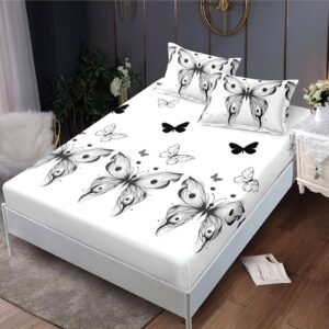 Чаршаф + 2 бр калъфки 180*200 с ластик