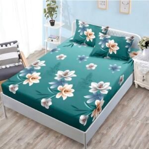 Чаршаф + 2 бр калъфки 180*200 с ластик